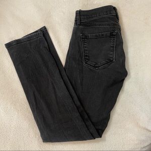 LOFT Faded Black Straight Leg Jeans